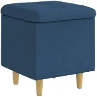 vidaXL Coffre de rangement en tissu, bleu, 40 x 40 x 45 cm