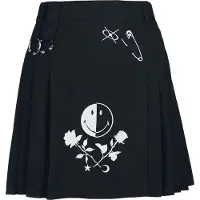 Hell Bunny Jupe courte Gothic de - Jayden Skirt - XS - 4XL - pour Femme - noir - Taille XS