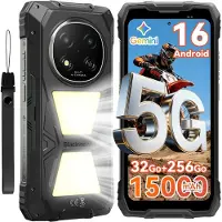Blackview Smartphone ROCK 2 Pro, 256 Go de stockage, 8 Go de RAM, 5G, IP68