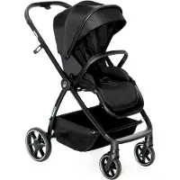 Asalvo Trio, ensemble de poussette avec trois roues, couleur noire. Poussette pour enfant, couleur noire, taille unique