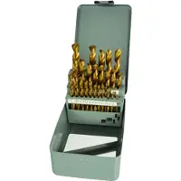 GEKO Forets à métaux en boîte métallique, jeu de 28 pièces, 1,5-13 mm (1,5-13 mm)