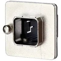 METZ CONNECT E-DAT Industry IP67 V14 14010833C0MC Boîtier à bride argent 1 pc, Câble + prise électronique, Argent