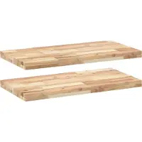 vidaXL Étagères flottantes 2 pcs 100x40x4 cm acacia massif non traité
