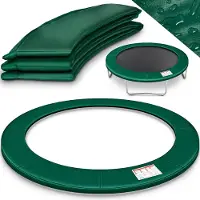 Kiduku Couverture de rebord de trampoline Vert Ø305 cm Couverture de ressort indéchirable Protection de rebord