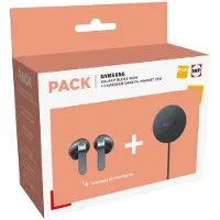 Samsung Pack Fnac Ecouteurs intra-auriculaires sans fil True Wireless Buds4 avec réduction de bruit active Noir + Pad à induction magnétique 25 W