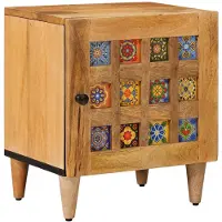 vidaXL Cabinet de chevet Naturel 40 x 33,5 x 46 cm