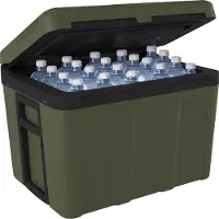 Auronic Coolbox électrique 12V et 230V - 40L - Réfrigérateur de voiture - Camping - Refroidissement et chauffage - Frigobox - Vert