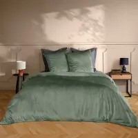 Douceur d'intérieur Parure de lit - - VELINA - Polyester - 240x220cm - Vert