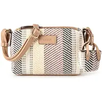 Gabor Sac à bandoulière 'Granada' beige / beige clair / rouge foncé / noir
