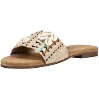 Lazamani Mule bleu clair / rosé / blanc cassé / blanc cassé