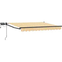vidaXL Store à bras articulés manuel avec LED, 3 x 2,5 m