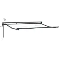 vidaXL Cadre de store électrique avec LED, anthracite, 3 x 2 m, aluminium