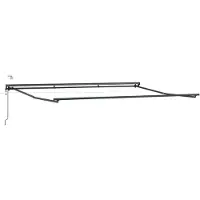 vidaXL Cadre de store électrique avec LED, anthracite, 4,5 x 3,5 m