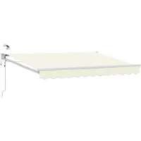 vidaXL Store électrique rétractable, couleur crème, 3,5 x 2 m