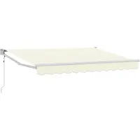 vidaXL , store enroulable crème, 3,5 x 2 m, polyester et métal