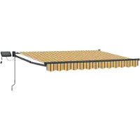vidaXL Store à bras articulés manuel avec LED, 3 x 2,5 m