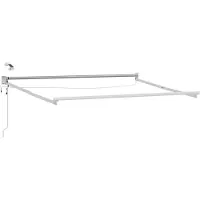 vidaXL Store électrique rétractable blanc 3,5 x 2,5 m