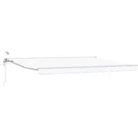 vidaXL Store électrique rétractable blanc 4 × 3,5 m