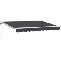 vidaXL Store électrique rétractable, anthracite, 3 x 2,5 m