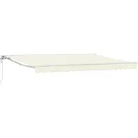 vidaXL Store électrique rétractable, couleur crème, 4,5 × 3 m
