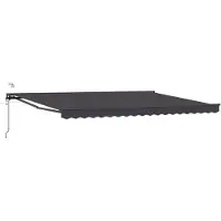 vidaXL Store électrique rétractable, anthracite, 4 x 3 m