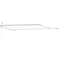 vidaXL Store électrique rétractable jaune et blanc 4 x 3 m
