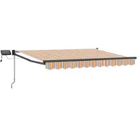 vidaXL Store à bras articulés manuel avec LED, 3,5 x 2,5 m