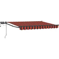 vidaXL Store à bras articulés manuel avec LED, 3 x 2,5 m