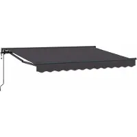 vidaXL Store électrique rétractable, anthracite, 3,5 x 2 m