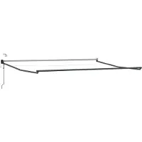 vidaXL Store électrique rétractable, anthracite et blanc, 4 x 3 m