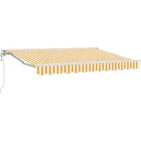 vidaXL Store électrique rétractable jaune 3 x 2,5 m