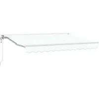 vidaXL Store électrique rétractable blanc 3 x 2,5 m