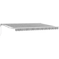 vidaXL Store électrique rétractable, anthracite et blanc, 4,5 x 3,5 m
