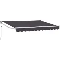 vidaXL , store enroulable anthracite, 3,5 x 2 m, polyester et métal