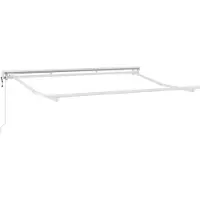 vidaXL Armature de store électrique réglable, blanche, 3,5 x 2,5 m, en acier