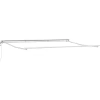 vidaXL Armature de store électrique réglable, blanche, 5 x 3 m, en acier