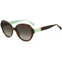 Kate spade Lunettes de soleil KS EMALIE 2/G/S, modèle HAVANA GREEN/BROWN, verres polarisés, dimensions 56/18/140, pour femmes