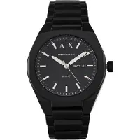 Armani Exchange Montre à affichage analogique 'SYNC' noir