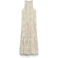 Vero Moda Robe 'VMBRonya' ivoire / gris