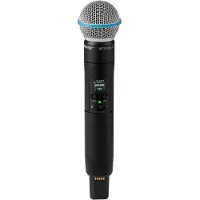 Shure SLXD2+ /B58 K55 micro main avec émetteur sans fil et capsule Beta 58A (606-694 MHz)