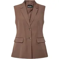 Pieces Gilet 'PCBlossom' marron