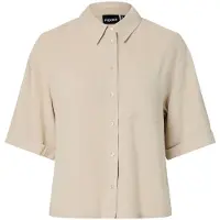 Pieces Chemisier 'PCVinsty' beige