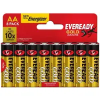 Energizer Bateria EVEREADY GOLD from ENERGIZER, AA, LR6, 1,5V, DHP8 EU, 8 szt. (8 pcs, AA / LR6 / LR06 / Mignon / R6 / R14505)