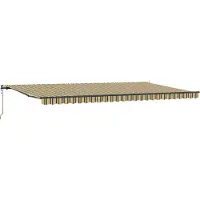 vidaXL Store extensible vert et jaune 600 x 300 cm