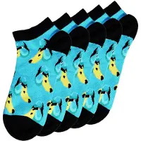 Unabux Chaussettes turquoise / jaune / noir