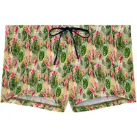 Hom Shorts de bain ' Swim Shorts Taormina ' vert / rose