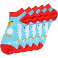 Unabux Chaussettes bleu clair / rouge / blanc