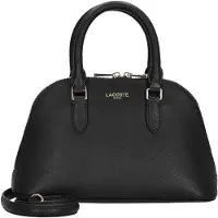 Lacoste Cuir sac à main sac à épaule bandoulière Champs-Élysées Top Handle Bag Noir
