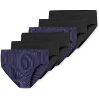 Schiesser Slip ' 95/5 ' violet foncé / noir