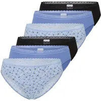 Schiesser Slip ' Modern ' bleu / bleu clair / noir